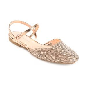 Elegant Women's Gold Slingback Flats